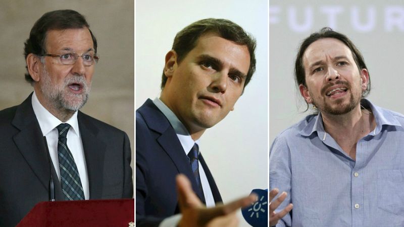 Boletines RNE - Rajoy recibe a Rivera y a Iglesias en Moncloa - Escuchar ahora