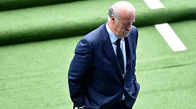  El seleccionador nacional de fútbol, Vicente del Bosque, ha desvelado que dejará el banquillo de la Roja a Radiogaceta de los Deportes y confirma así los rumores de los últimos días tras la eliminación de España ante Italia en los octavos de final de la Eurocopa de Francia 2016."Sin ninguna duda, no tengo intención de seguir como seleccionador, pero hay que ser discreto. Saliera como saliera del Europeo yo no tenía ninguna duda sobre mi futuro", ha asegurado el salmantino a los micrófonos del programa deportivo de RNE.