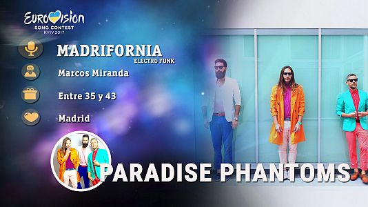  - Eurovisión 2017 - Paradise Phantoms canta "Madrifornia"