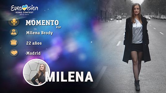  - Eurovisión 2017 - Milena Brody canta "Momento"