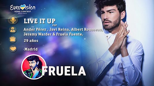  - Eurovisión 2017 - Fruela canta "Live it up"