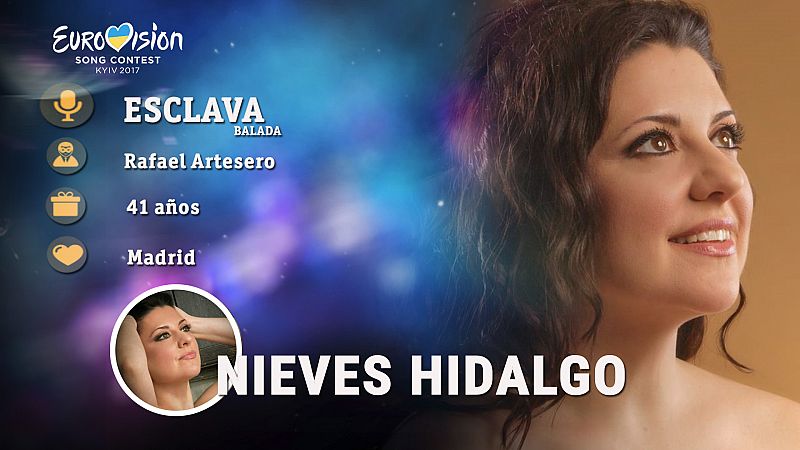 Eurovisin 2017 - Nieves Hidalgo canta "Esclava"