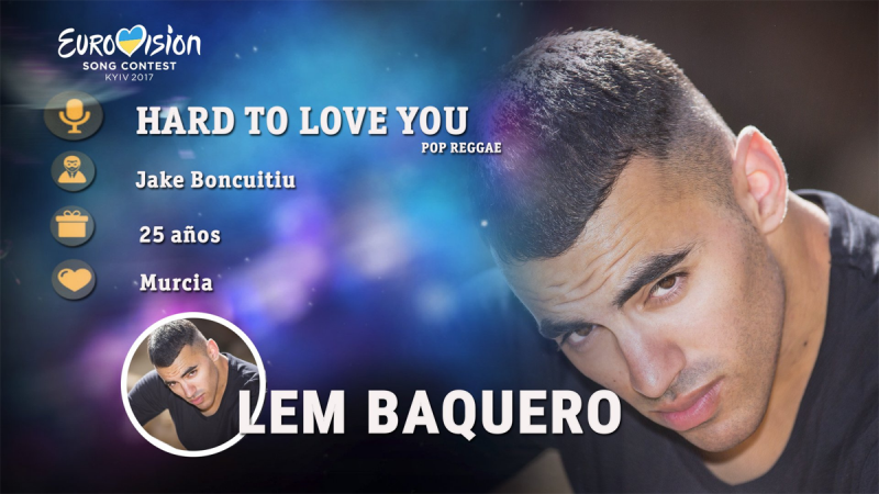 Eurovisi�n 2017 - Lem Baquero canta "Hard to love you"