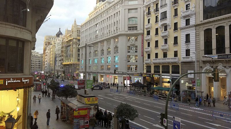 Empresarios madrileños apoyan la peatonalización  permanente de la Gran Vía