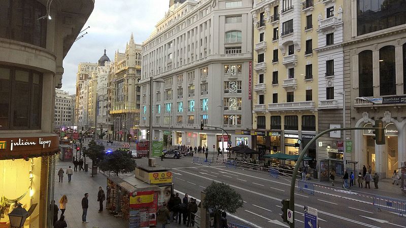 Empresarios madrileños apoyan la peatonalización  permanente de la Gran Vía