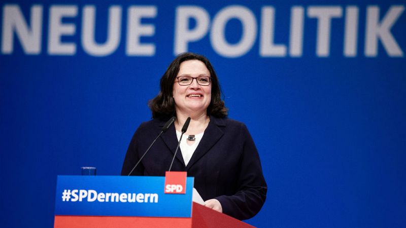  Radio 5 Actualidad - Por primera vez en su historia, una mujer dirigirá el SPD en Alemania - 23/04/18 - Escuchar ahora