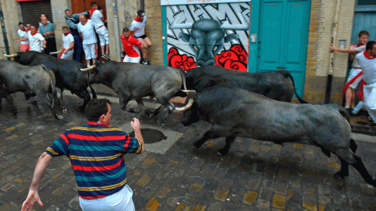 Sanfermines en RNE - Segundo encierro bastante limpio pese a la lluvia