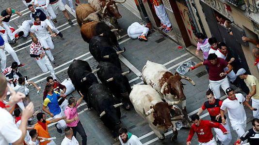 Sanfermines en RNE - Sanfermines 2018 - Los toros de Fuente Ymbro nos dejan un encierro rápido y limpio - 10/07/18 - Escuchar ahora