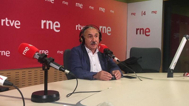 Las mañanas de RNE - Pepe Álvarez (UGT) insiste en pedir que las fuerzas de seguridad puedan actuar en materia laboral - Escuchar ahora