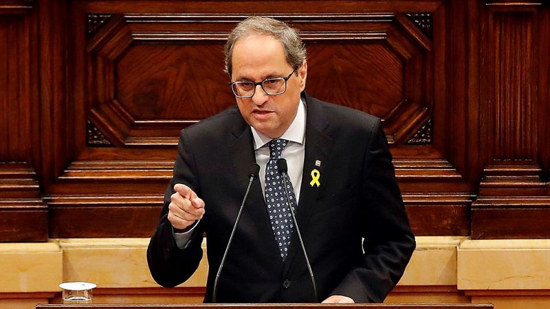 Boletines RNE - Torra responde al PP: "A mí no me destituirá ningún artículo 155"