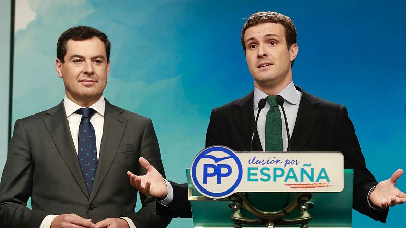14 horas - El PP descarta investir a ningún candidato que no sea Juanma Moreno - Escuchar ahora