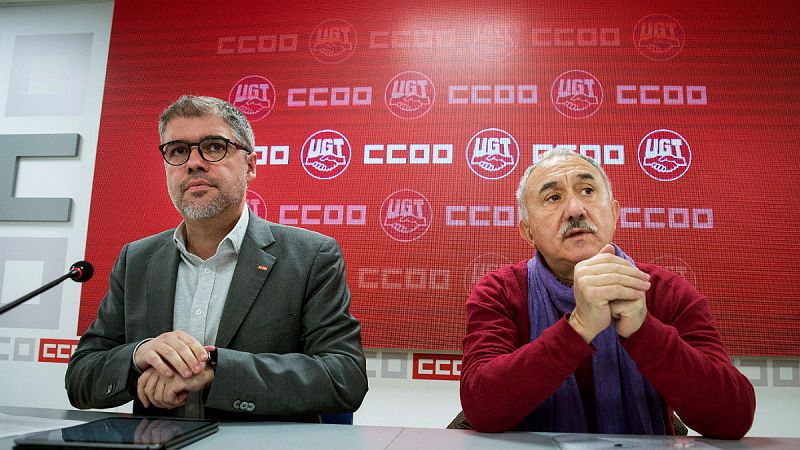 14 horas - CCOO y UGT anuncian movilizaciones desde el 8 de febrero - Escuchar ahora