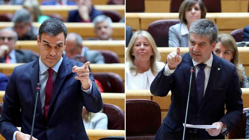  Boletines RNE - Sánchez eleva el tono en su última sesión de control en el Senado - escuchar ahora