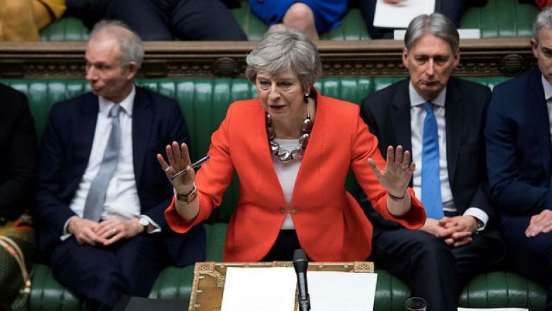 24 horas - El Parlamento británico rechaza por segunda vez el acuerdo del Brexit de Theresa May - escuchar ahora