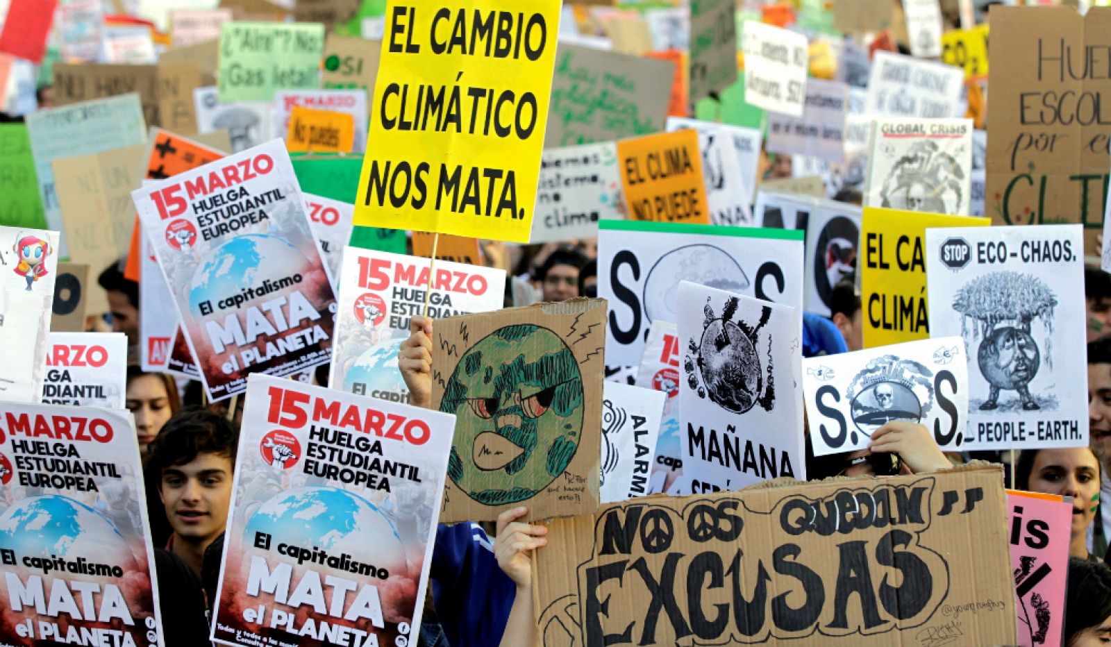 14 horas - 50 ciudades españolas se unen a la huelga del clima - Escuchar ahora