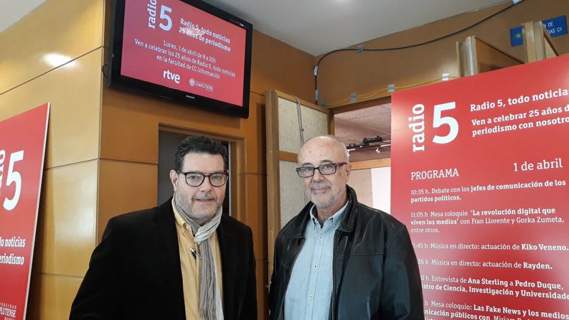 La entrevista de Radio 5 - Guilermo Orduna hace un repaso por los 25 a�os de Radio 5 - Escuchar ahora