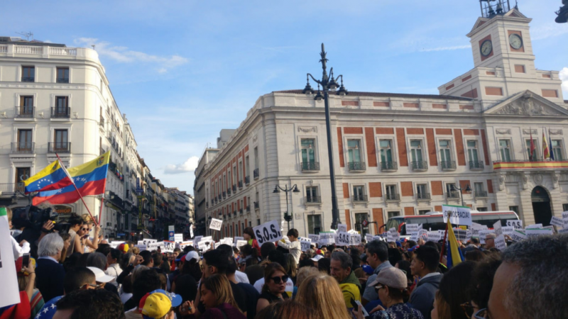 Concentración en Madrid para reclamar el fin del chavismo - escuchar ahora