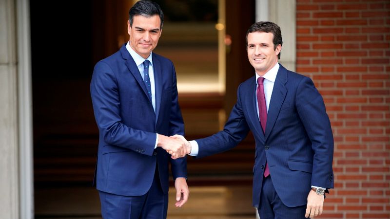 14 horas -  Primera reunión tras el 28-A de Sánchez y Casado - Escuchar ahora