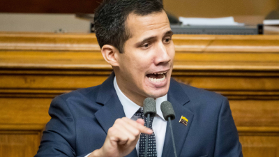 Juan Guaidó a favor de una intervención militar extranjera en Venezuela - escuchar ahora