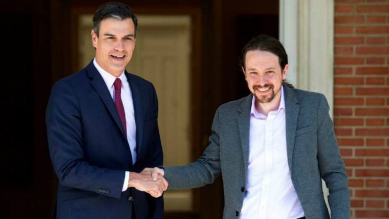 14 horas - Sánchez e Iglesias se reunieron este lunes para negociar el gobierno - Escuchar ahora