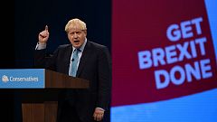 14 horas - Boris Johnson promete que no habrá controles fronterizos en Irlanda del Norte tras el Brexit