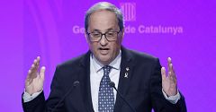 14 horas - Torra condena la violencia y reclama a Sánchez un "diálogo sin condiciones"