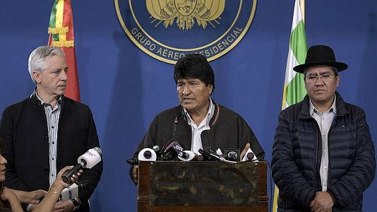 Radio 5 Actualidad - Evo Morales propone una mesa de diálogo tras motines policiales - Escuchar ahora