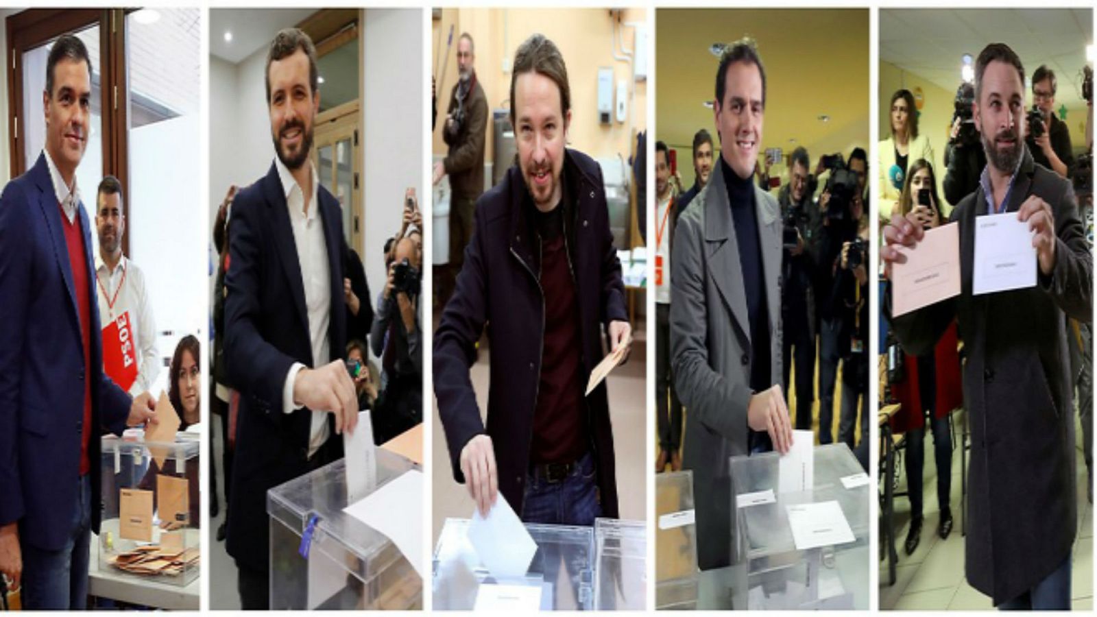 Especiales informativos RNE - Los mensaje de los líderes políticos tras depositar el voto - Escuchar ahora