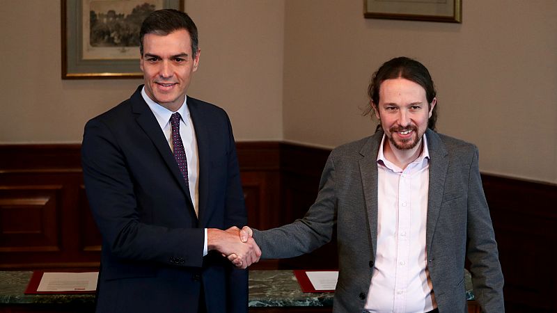  14 horas - PSOE y Unidas Podemos anuncian un preacuerdo de gobierno de coalición - Escuchar ahora