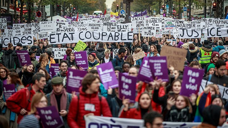 24 horas fin de semana - 20 horas - Miles de personas se manifiestan en Francia contra la violencia machista - Escuchar ahora