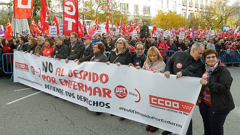  14 horas - Protestas contra el despido por baja médica intermitente - Escuchar ahora