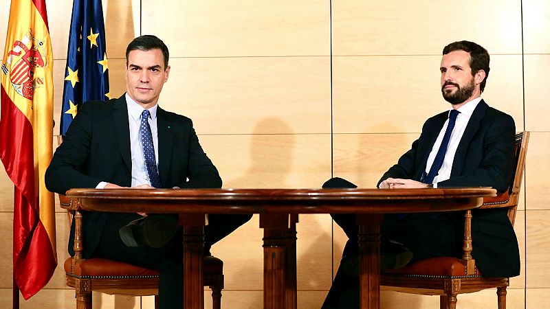 14 horas - Casado y Arrimadas reiteran su no a un gobierno de Sánchez con Podemos - Escuchar ahora