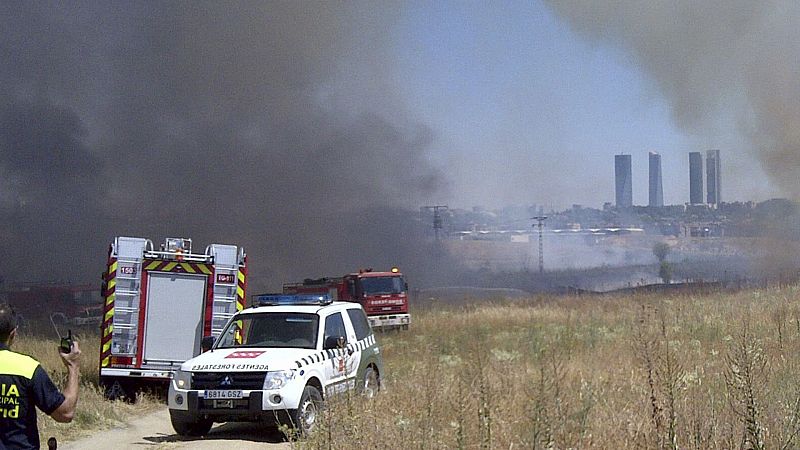 Boletines RNE - El incendio de un camión en la M-40 provoca retenciones a la altura de Pozuelo - Escuchar ahora
