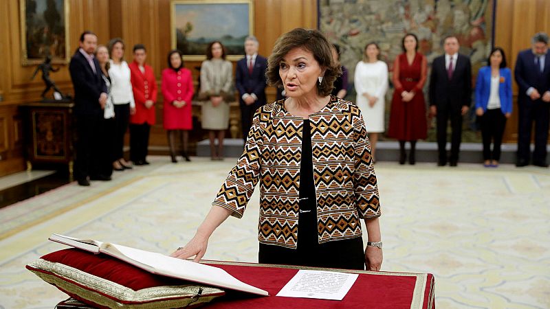 Boletines RNE - Carmen Calvo reivindica la solidez del nuevo gobierno - Escuchar ahora
