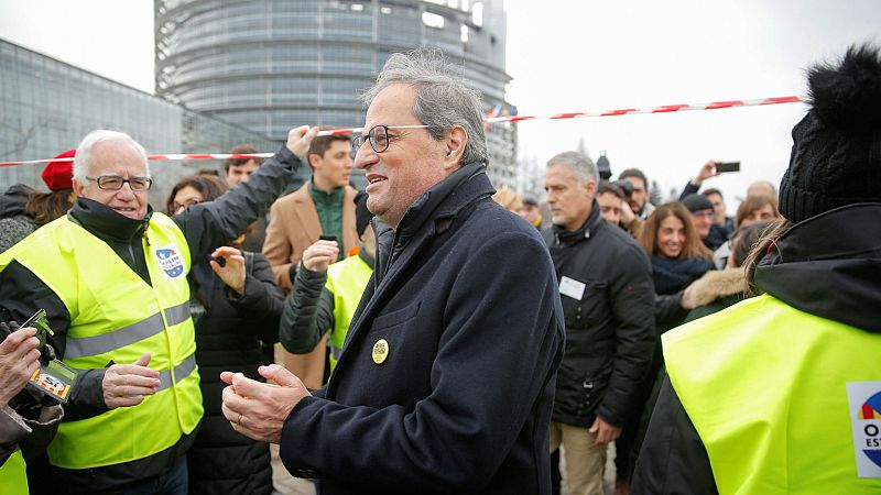14 horas - Torra arropa a Puigdemont y Comín en el Parlamento Europeo - Escuchar ahora 