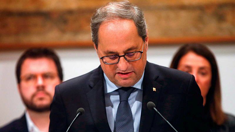  Boletines RNE - El secretario general del Parlament ordena retirar el escaño a Torra - Escuchar ahora