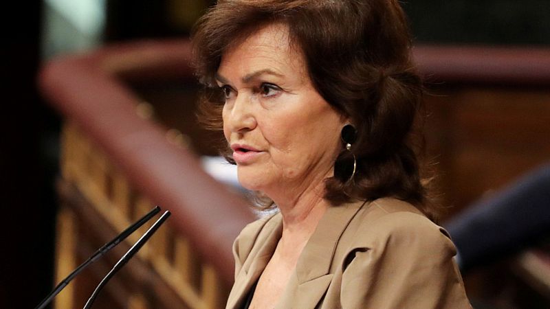 Boletines RNE -  La vicepresidenta Carmen Calvo, positivo en coronavirus - Escuchar ahora