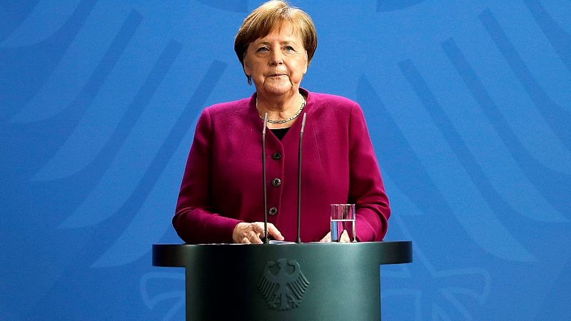 Boletines RNE - Merkel ve posible un acuerdo del Eurogrupo, pero sin eurobonos por medio - Escuchar ahora