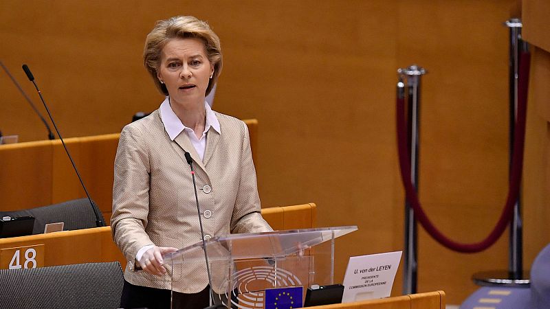 Boletines RNE - La presidenta de la CE pide perdón a Italia por no reaccionar ante el coronavirus - Escuchar ahora