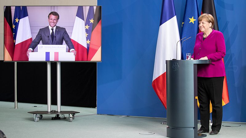 Boletines RNE - Macron y Merkel proponen un fondo de recuperación de 500.000 millones de euros - Escuchar ahora