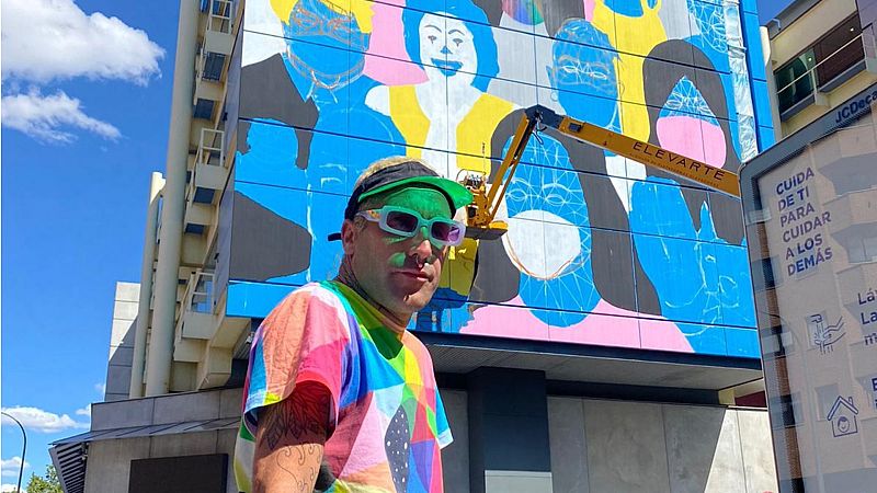  El ojo crítico - Okuda San Miguel, mascarillas multicolor en Fuenlabrada - Escuchar ahora