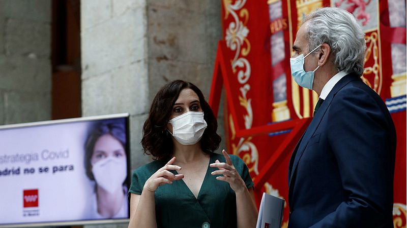 14 horas - Madrid hace obligatorio el uso de las mascarillas y anuncia una cartilla COVID-19 para seleccionar confinamientos - Escuchar ahora