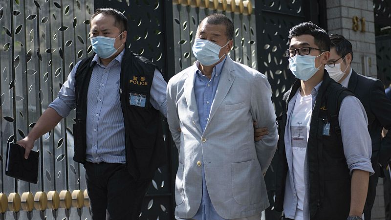 Boletines RNE - Jimmy Lai, figura relevante de la prodemocracia en Hong Kong, detenido - Escuchar ahora