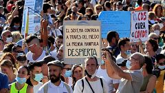 24 horas fin de semana - 20 horas - Manifestación en Madrid contra el uso de la mascarilla: "No tenemos miedo"