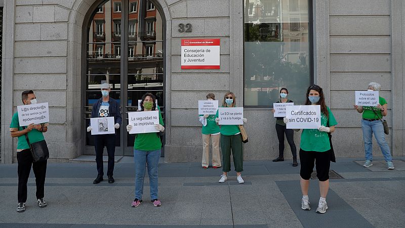 14 horas - Los sindicatos aplazan la huelga de profesores en Madrid al 22 y 23 de septiembre - Escuchar ahora