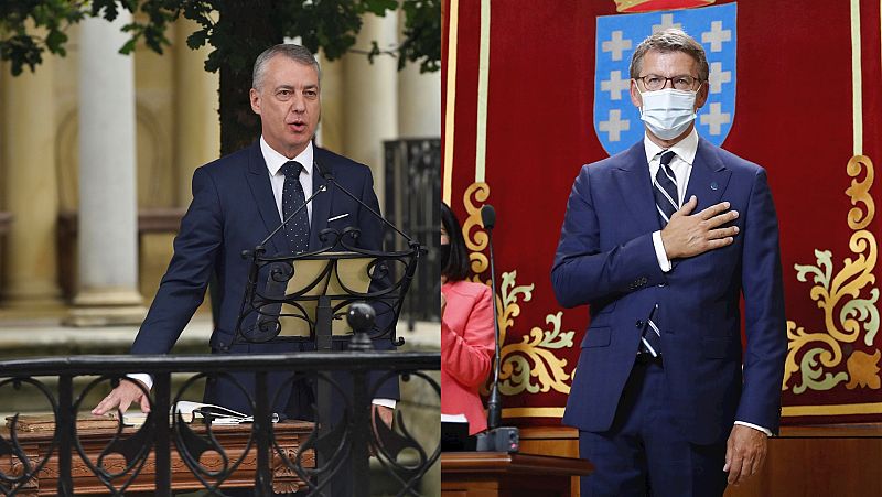 14 horas Fin de Semana - La covid-19, presente en las tomas de posesión del presidente gallego y el lehendakari vasco - Escuchar ahora