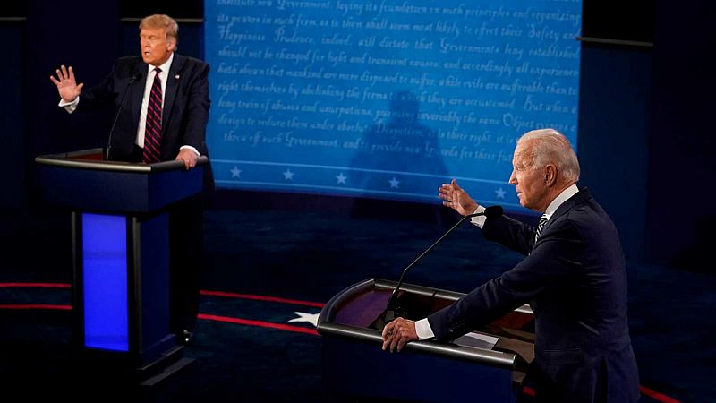  Las mañanas de RNE con Íñigo Alfonso - Trump enfanga el primer debate ante Biden y vuelve a negarse a aceptar el resultado si pierde las elecciones - Escuchar ahora