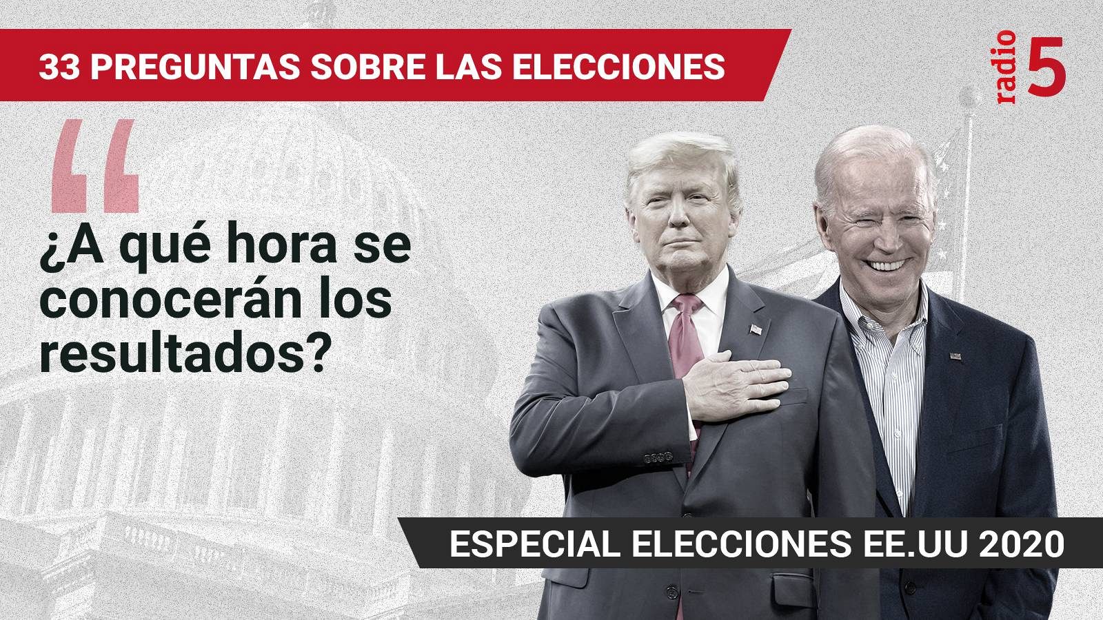 Especiales informativos RNE - ¿A qué hora se conocerán los resultados? - Escuchar ahora