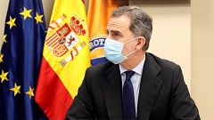 24 horas - El rey Felipe VI, en cuarentena tras mantener contacto con un positivo