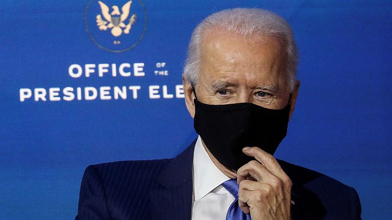  Las mañanas de RNE con Íñigo Alfonso - Biden pedirá a los estadounidenses que lleven mascarilla durante sus primeros 100 días como presidente - Escuchar ahora